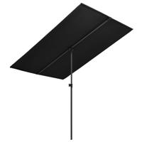 Parasol met aluminium paal 180x110 cm zwart - thumbnail