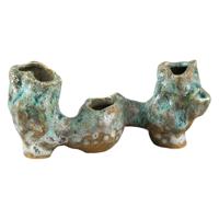 Corall green ceramic pot multiple inputs low m - thumbnail