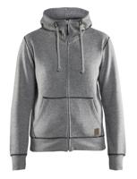 Blåkläder Dames hooded sweatvest 33731157 | Grijs Mêlee | Maat S - 7330509483312 - thumbnail