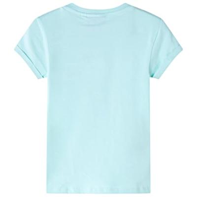 Kindershirt 140 lichtzeeblauw