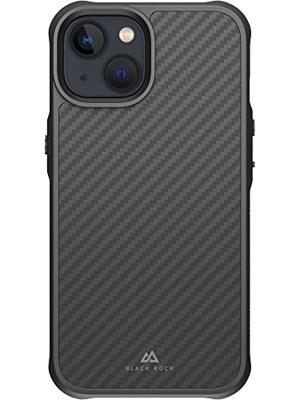 Black Rock robust carbon cover voor apple iphone 14 zwart