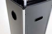 Zwarte elektrische terrasverwarmer 12000 watt - thumbnail