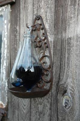 Barometer met gietijzer houder - Esschert design - thumbnail