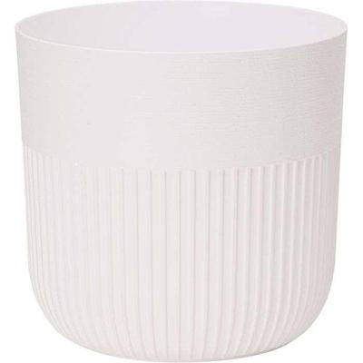 Ronde bloempot - GARDEN ID - Luca Grande - Ø 30 - 17 L - H 30 cm - Wit