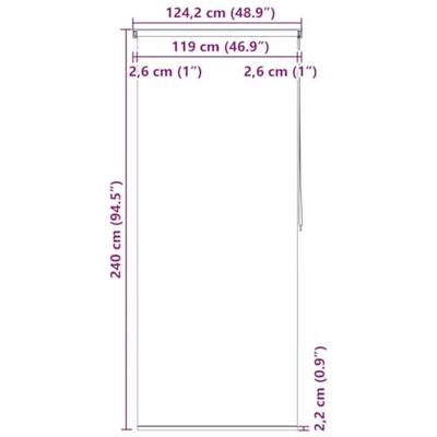 VidaXL Rolgordijn voor douche 120x240 cm bubbel VidaXL Rolgordijn voor douche 120x240 cm bubbel