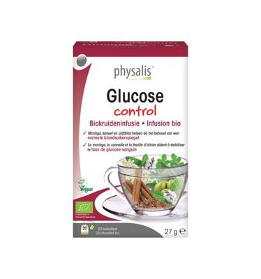 Physalis Glucose control infusion bio 20 Zakjes Physalis Glucose control infusion bio 20 Zakjes