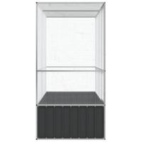 Volière 210,5x107x212 m staal zilverkleurig - thumbnail