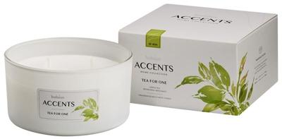 Bolsius Geurkaars Accents Tea For One 13,7 Cm Glas/wax Wit