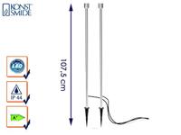 KonstSmide TuinspotMonza Uplight 107cm metaalgrijs - 7965-000 - thumbnail