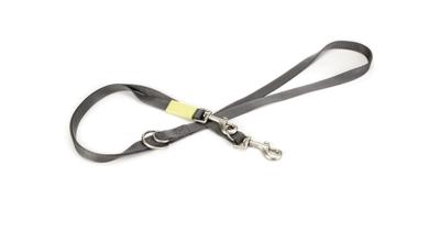 Beeztees Uni - Hondenriem - Donkergrijs - 200 cm x 20 mm Beeztees Uni - Hondenriem - Donkergrijs - 200 cm x 20 mm