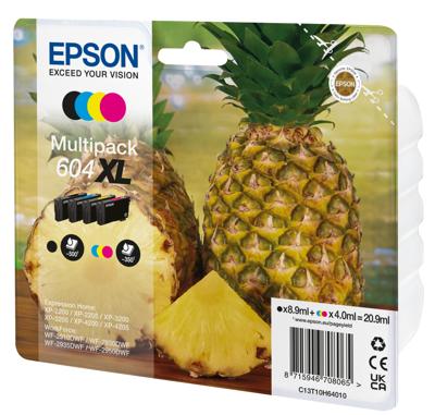 Inktcartridge Epson 604XL T10H64 zwart + 3 kleuren | 8 stuks
