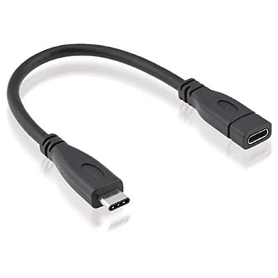 ROLINE USB 3.2 Gen 2 kabel, C-C, M/F, zwart, 0,15 m