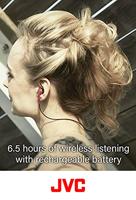 Jvc Ha F19 Draadloze Bluetooth Koptelefoon Rood Retro Zwart - thumbnail