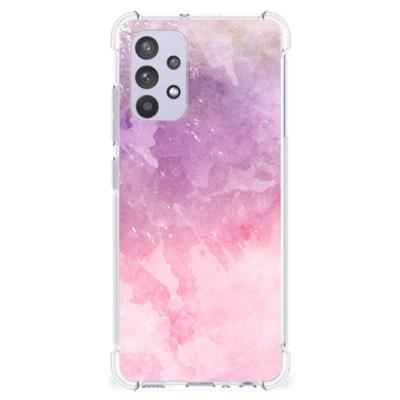 Back Cover Samsung Galaxy A32 4G | A32 5G Enterprise Editie Pink Purple Paint Back Cover Samsung Galaxy A32 4G | A32 5G Enterprise Editie Pink Purple Paint