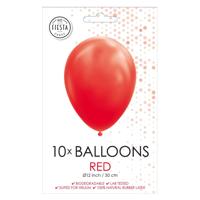 Globos Ballonnen rood 30cm, 10st. - thumbnail