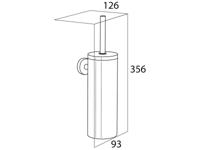 Tiger Boston Toiletborstehouder - gesloten - wandmontage - geborsteld RVS CO309930946 - thumbnail