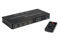 ROLINE HDMI 4x1 QUAD Multi-Viewer Switch, naadloos schakelen - thumbnail