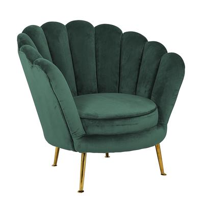 Fauteuil Perla groen fluweel / goud Richmond Fauteuil Perla groen fluweel / goud Richmond
