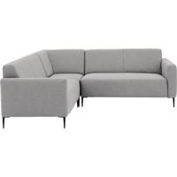 Goossens Bank Key West lichtgrijs, stof, 2-zits, modern design - thumbnail