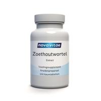 Nova Vitae Zoethoutwortel extract DGL 100 Kauwtabletten - thumbnail