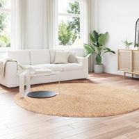 Hoogpolig vloerkleed NAVARRA 240x240 cm polyester beige - thumbnail