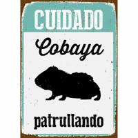 Plaat Magnet & Steel Cuidado Cobaya Patrullando 14,8 x 21 cm - thumbnail