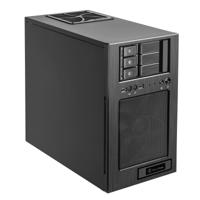 Silverstone CS330 Tower Zwart - thumbnail
