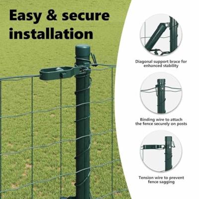 VidaXL Hek met paal groen 1,5 x 10 m staal