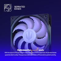 endorfy Fluctus 120 PWM ARGB PC-ventilator Zwart (b x h x d) 120 x 120 x 25 mm Incl. LED-verlichting - thumbnail