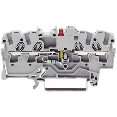 WAGO 2001-1421/1000-413 LED-klem 4.20 mm Spanveer Toewijzing: L Grijs 1 stuk(s)