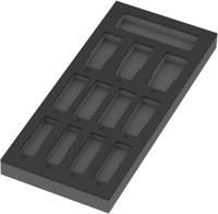 Wera 9825 Schuimrubberen Inzetstukken | Zonder gereedschap - 05137325001 - thumbnail