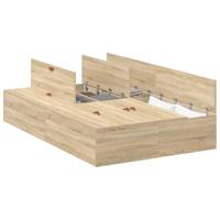 Bedframe Sonoma eiken 190 x 120 x 31.5 cm Bewerkt hout - thumbnail