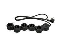 TRONIC Stekkerdoos (Zwart) - thumbnail