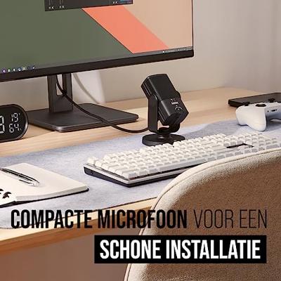 RODE Microphones NT-USB Mini USB-microfoon Statief Zendmethode:USB Voet USB-C, Hoofdtelefoon (3.5 mm jackplug) USB Zwart - thumbnail