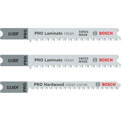 Bosch Accessoires 3-delige decoupeerzaagbladenset U 1 BIF; U 1 AOF 2st - 2608636430