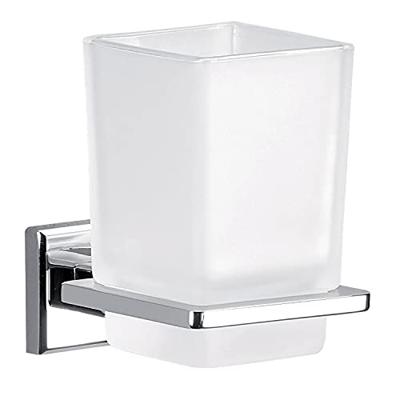 Bekerhouder Sapho Colorado Hangend 7x10.5 cm Chroom / Satijnglas Bekerhouder Sapho Colorado Hangend 7x10.5 cm Chroom / Satijnglas