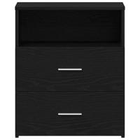 Nachtkast 2 pcs Zwart eiken 50 x 32 x 60cm Bewerkt hout - thumbnail