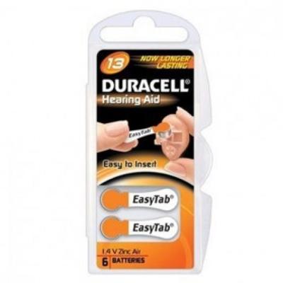 Batterij Duracell Hearing DA13 Ø7,9mm 310mAh 6 stuks