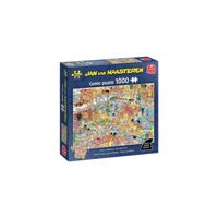 Jumbo puzzel jan van haasteren op hete kolen 1000st - thumbnail