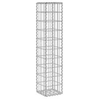 VidaXL Schanskorfmuur met deksels 20x20x100 cm gegalvaniseerd staal - thumbnail