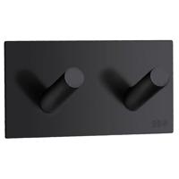 Smedbo Beslagsboden Handdoekhouder - 9x4.5x3.2cm - zelfklevend - RVS Mat Zwart BB1093 - thumbnail