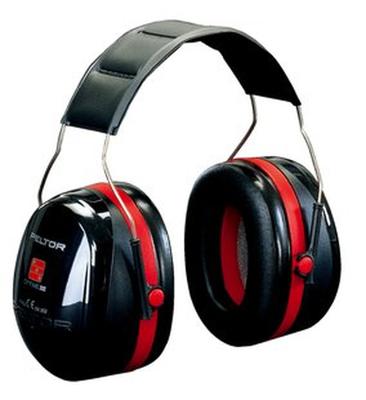 3M PELTOR™ Optime™ III H540A Oorkap gehoorbescherming zwart/rood 34dB - OPT3BK - thumbnail