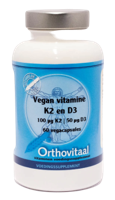 Vitamine K2 & D3 vegan 60 Vegetarische capsules - thumbnail