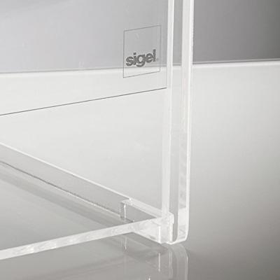 Sigel Actiebox met gleuf en extra vak VA152 Transparant (b x h x d) 210 x 368 x 210 mm 1 stuk(s)