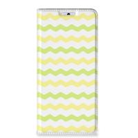 Xiaomi 11T | Xiaomi 11T Pro | Hoesje met Magneet | Waves Yellow - thumbnail