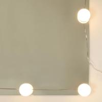Kaptafel met LED-verlichting 86,5x35x136 cm betongrijs - thumbnail
