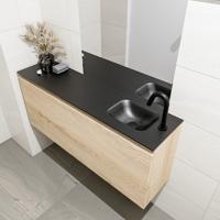 MONDIAZ OLAN 120cm toiletmeubel washed_oak. LEX wastafel urban rechts 1 kraangat - thumbnail