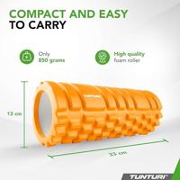 Tunturi Grid foam roller l 33 cm l Ø 13 cm l oranje - thumbnail