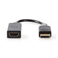 Nedis DisplayPort-Kabel | DisplayPort Male | HDMI | 0.2 m | 1 stuks - CCBW37150AT02 CCBW37150AT02 - thumbnail