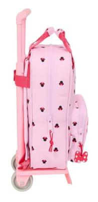 Schoolrugzak met Wielen Minnie Mouse Naive Roze 20 x 28 x 8 cm